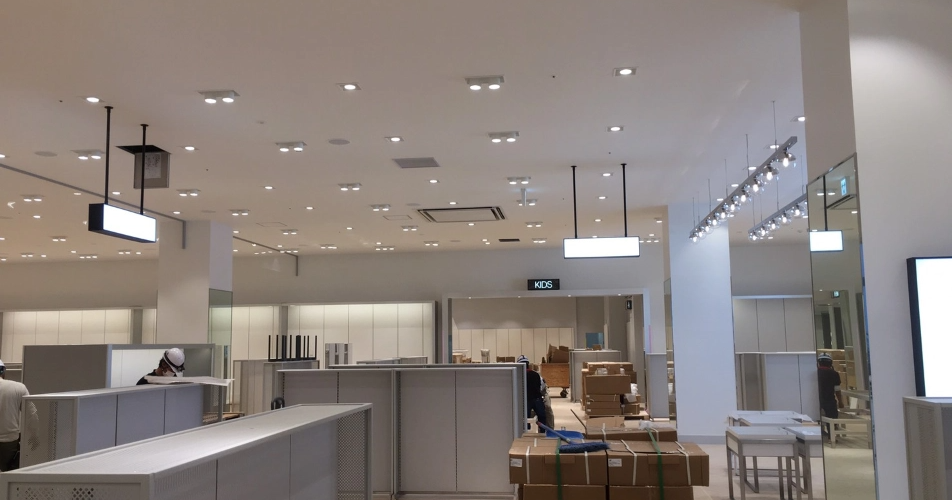 店舗電気工事画像